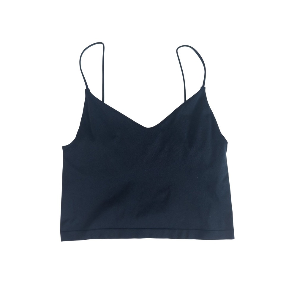 Anthropologie Camisole Top Black Nylon L/XL